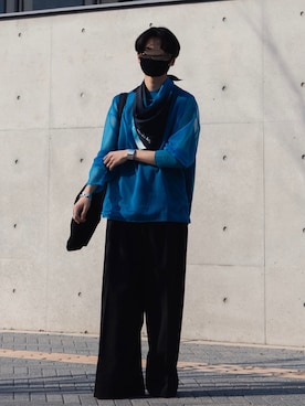 「LEMAIRE（ルメール）のアイテム」を使った、きゅうさん（メンズ・172cm）の春コーディネート