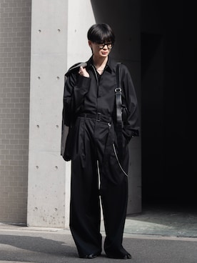 「アイテム（オールインワン・サロペット）」を使った、きゅうさん（メンズ・172cm）の秋コーディネート