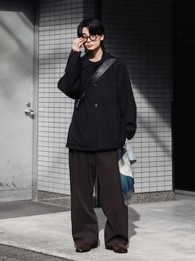「LEMAIRE（ルメール）のアイテム」を使った、きゅうさん（メンズ・172cm）の秋コーディネート
