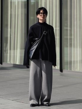 「LAPIIS（ラピス）のアイテム（パンツ）」を使った、きゅうさん（メンズ・172cm）の秋コーディネート