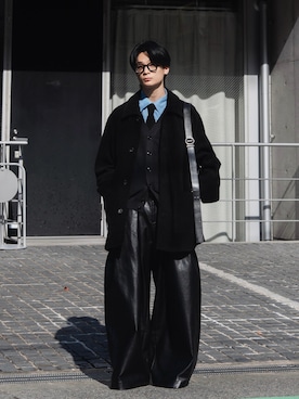 「アイテム（フォーマルスーツ/小物）」を使った、きゅうさん（メンズ・172cm）の冬コーディネート