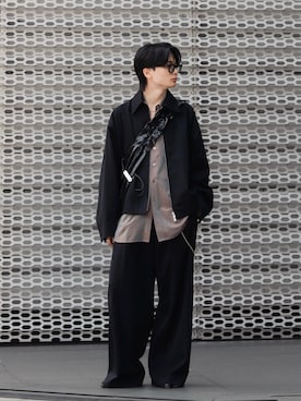 「アイテム（ブルゾン）」を使った、きゅうさん（メンズ・172cm）の秋コーディネート