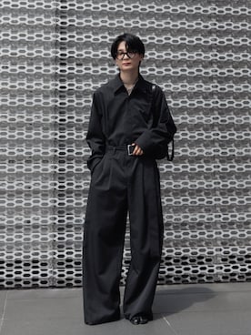 「アイテム（オールインワン・サロペット）」を使った、きゅうさん（メンズ・172cm）の秋コーディネート