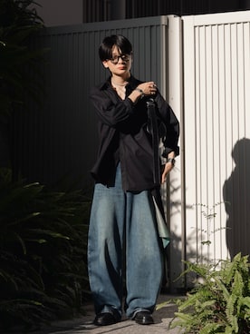 「アイテム（メガネ）」を使った、きゅうさん（メンズ・172cm）の夏コーディネート