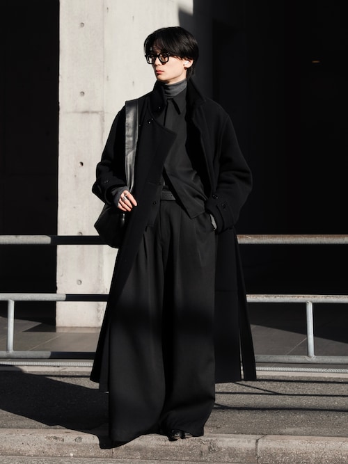 MERINO WOOL THUMBHOLE TURTLENECK KNIT（ニット/セーター）｜LAPIIS