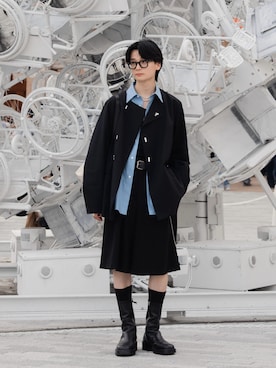 「アイテム（ハンドバッグ）」を使った、きゅうさん（メンズ・172cm）の秋コーディネート