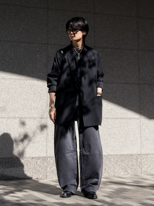 ジャケット・アウター LAPIIS HEAVY WOOL GABARDINE DOUBLE ZIP HEAVY WOOL GABARDINE DOUBLE ZIP BLOUSON（ブルゾン）｜LAPIIS