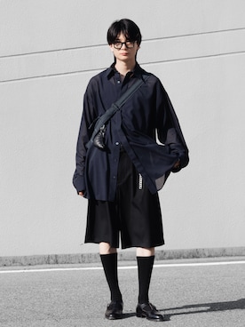 「LEMAIRE（ルメール）のアイテム（財布/小物）」を使った、きゅうさん（メンズ・172cm）の夏コーディネート