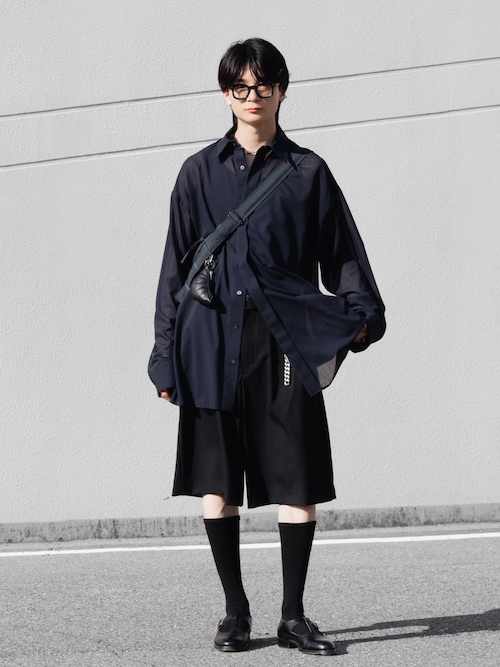 【LAPIIS】TWO TUCK WOOL WIDE SHORTTROUSERS TWO TUCK WOOL WIDE SHORT TROUSERS（その他パンツ）｜LAPIIS