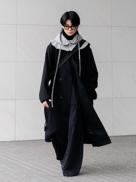 「LEMAIRE（ルメール）のアイテム」を使った、きゅうさん（メンズ・172cm）の冬コーディネート