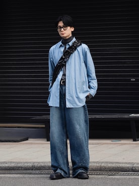 「LAPIIS（ラピス）のアイテム」を使った、きゅうさん（メンズ・172cm）の春コーディネート