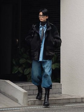 「JIL SANDER（ジルサンダー）のアイテム」を使った、きゅうさん（メンズ・172cm）の冬コーディネート