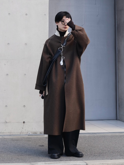 「LAPIIS(ラピス)のMERINO WOOL THUMBHOLE TURTLENECK KNIT(ニット/セーター)」を使った、きゅうさん(メンズ・172cm)の冬コーディネート