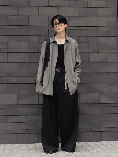 セール】FINE WOOL CHAMBRAY SHIRT（シャツ/ブラウス）｜LAPIIS