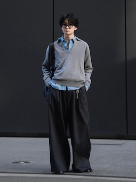 「LAPIIS（ラピス）のアイテム」を使った、きゅうさん（メンズ・172cm）の春コーディネート