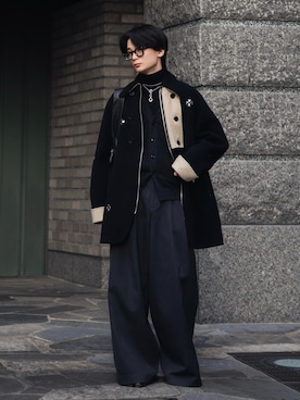 「LAPIIS（ラピス）のアイテム」を使った、きゅうさん（メンズ・172cm）の冬コーディネート