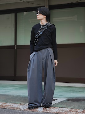 きゅうさん(メンズ・172cm)の春コーディネート