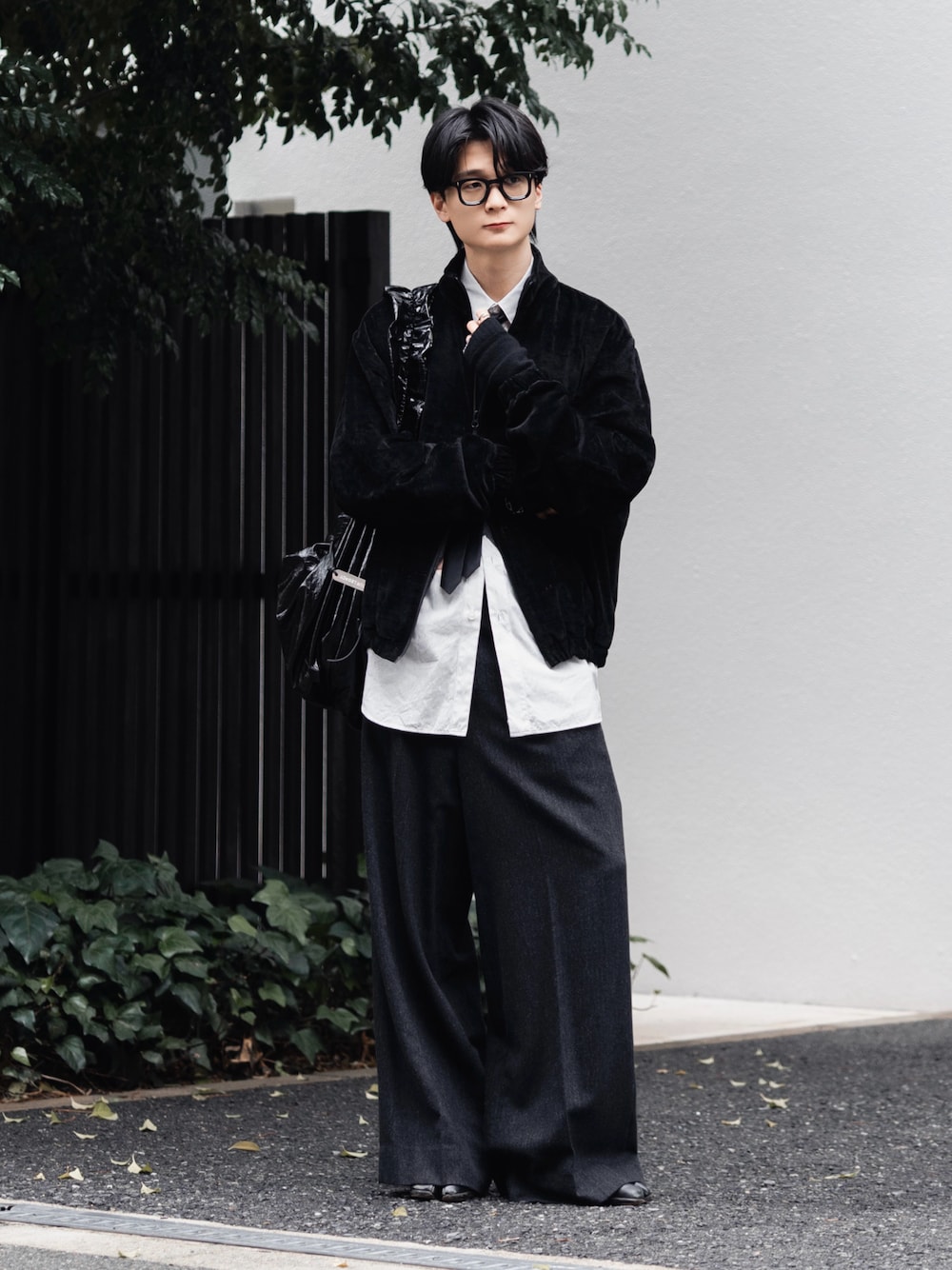 MASU スラックス INITIAL WIDE TROUSERS 46 グレー MASU(エムエーエス