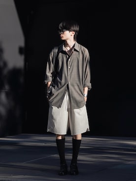 「ショートパンツ」｜「アイテム（財布/小物）」を使った、きゅうさん（メンズ・172cm）の夏コーディネート