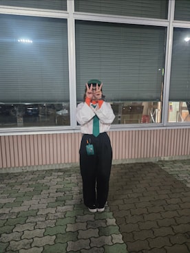 「アイテム（ネクタイ）」を使った、ましゅさん（レディース・160cm）の秋コーディネート