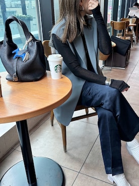 「BLAMINK（ブラミンク）のアイテム」を使った、izumiさん（レディース・161cm）の春コーディネート