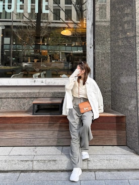 「HOKA（ホカ）のアイテム」を使った、izumiさん（レディース・161cm）の春コーディネート