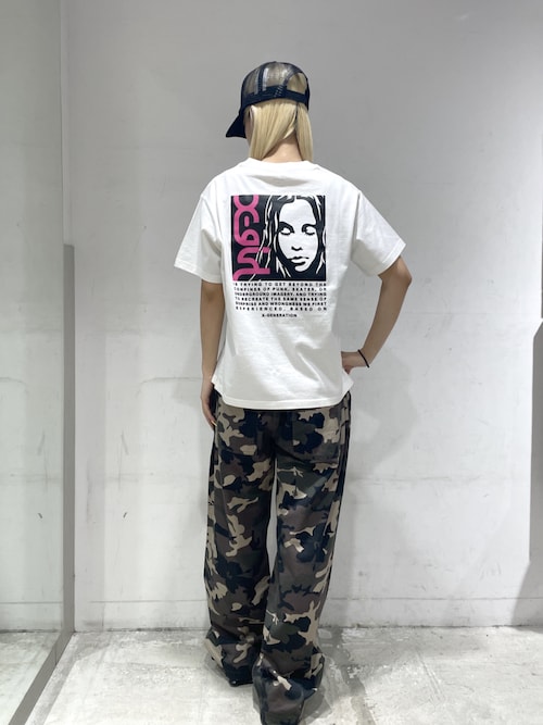 FADED FACE LABEL EASY PANTS（その他パンツ）｜X-girl（エックス