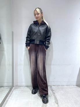 「X-girl（エックスガール）のアイテム」を使った、RUIさん（レディース・160cm）の秋コーディネート