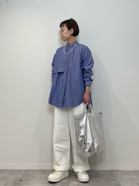 「アイテム（バングル/リストバンド）」を使った、kitaさん（レディース・156cm）の秋コーディネート