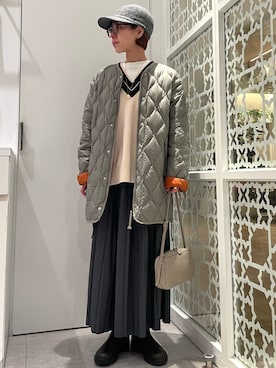 「リング」｜「アイテム（ジャケット/アウター）」を使った、kitaさん（レディース・156cm）の秋コーディネート