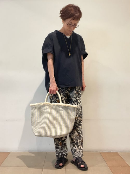 ANANS】別注 ストライプトートバッグ(かごバッグ)|collex ANANS】別注 ストライプトートバッグ(かごバッグ)|collex