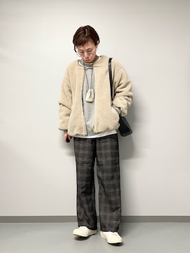 「collex（コレックス）のアイテム（ブルゾン）」を使った、kitaさん（レディース・156cm）の冬コーディネート