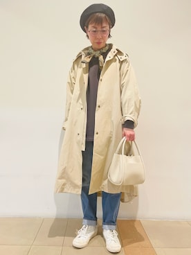 「collex（コレックス）のアイテム（その他アウター）」を使った、kitaさん（レディース・156cm）の冬コーディネート