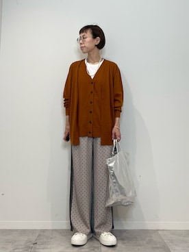 「アイテム（バングル/リストバンド）」を使った、kitaさん（レディース・156cm）の秋コーディネート