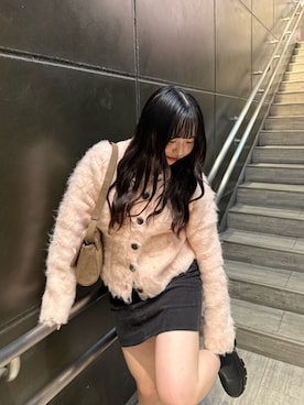 「アイテム（カーディガン/ボレロ）」を使った、Ayaさん（レディース・158cm・10代）の秋コーディネート