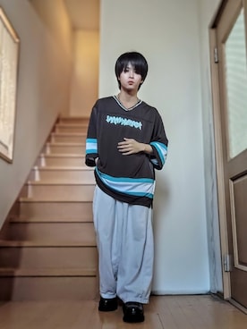 「ADRER（アドラー）のアイテム」を使った、鈴木 悠馬さん（メンズ・160cm）の春コーディネート