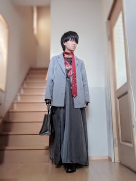 「アイテム（音楽/本・雑誌）」を使った、鈴木 悠馬さん（メンズ・160cm）の秋コーディネート