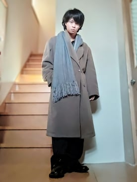 「アイテム（音楽/本・雑誌）」を使った、鈴木 悠馬さん（メンズ・160cm）の秋コーディネート