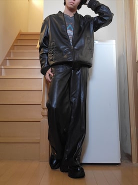 「アイテム（ジャケット/アウター）」を使った、鈴木 悠馬さん（メンズ・160cm）の夏コーディネート