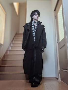 「アイテム（トレンチコート）」を使った、鈴木 悠馬さん（メンズ・160cm・20代）の秋コーディネート