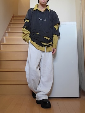 「アイテム（音楽/本・雑誌）」を使った、鈴木 悠馬さん（メンズ・160cm）の夏コーディネート