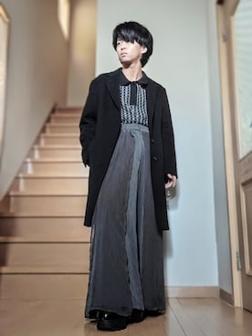 「アイテム（音楽/本・雑誌）」を使った、鈴木 悠馬さん（メンズ・160cm）の秋コーディネート