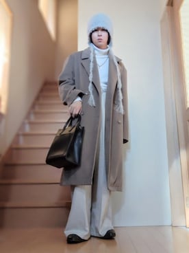 「ADRER（アドラー）のアイテム」を使った、鈴木 悠馬さん（メンズ・160cm）の冬コーディネート