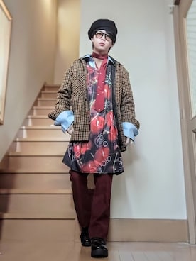 鈴木 悠馬さん（メンズ・160cm）の冬コーディネート