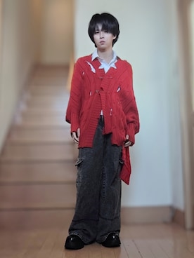 「ADRER（アドラー）のアイテム」を使った、鈴木 悠馬さん（メンズ・160cm）の秋コーディネート