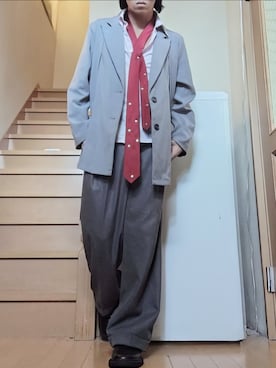「アイテム（フォーマルスーツ/小物）」を使った、鈴木 悠馬さん（メンズ・160cm）の秋コーディネート
