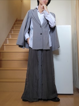 「白シャツ」｜鈴木 悠馬さん（メンズ・160cm）の夏コーディネート