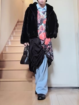 「アイテム（音楽/本・雑誌）」を使った、鈴木 悠馬さん（メンズ・160cm）の秋コーディネート