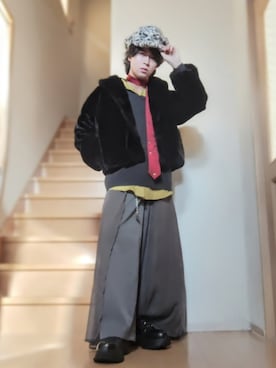 「アイテム（フォーマルスーツ/小物）」を使った、鈴木 悠馬さん（メンズ・160cm）の秋コーディネート