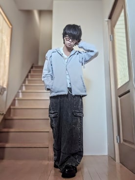 「アイテム（ファッション雑貨）」を使った、鈴木 悠馬さん（メンズ・160cm）の秋コーディネート